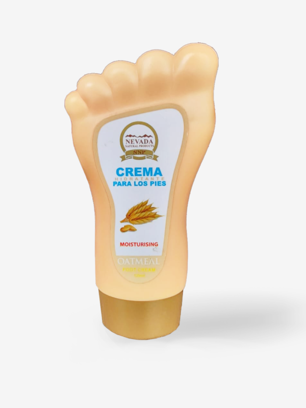 Crema hidratante para pies con avena